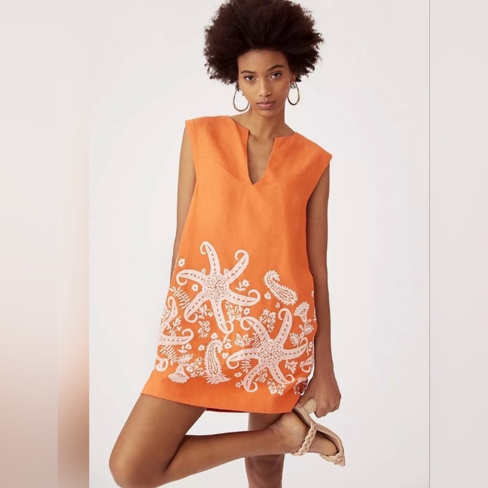 Anthropology Mauve Dress Line so cute 18